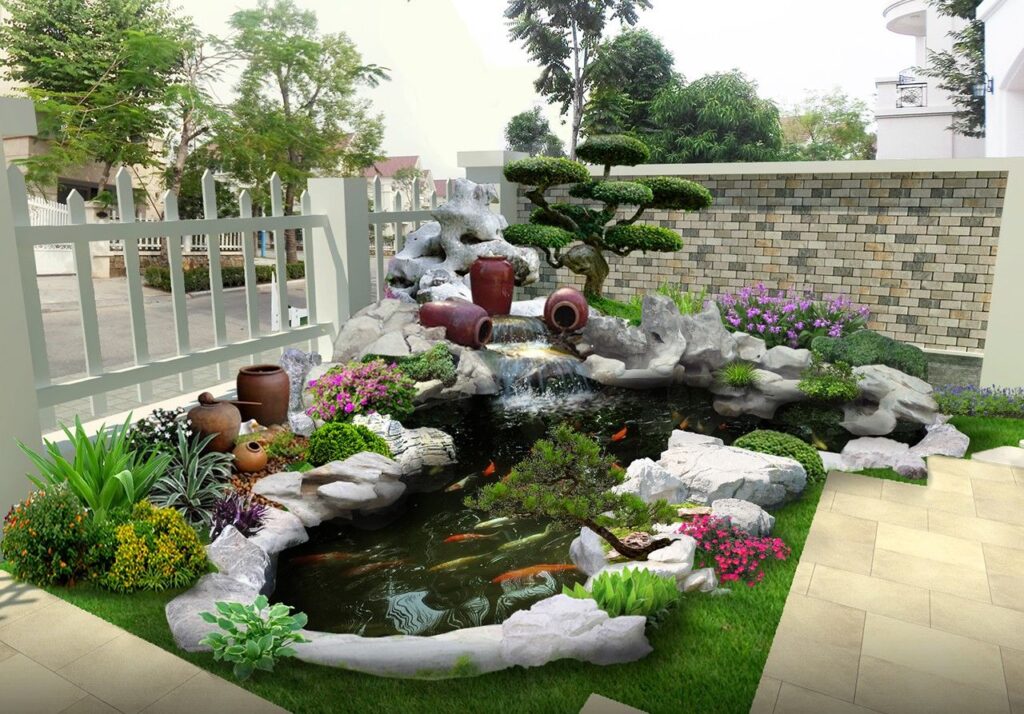 Thiết kế, Thi công Tiểu cảnh Sân vườn chuyên nghiệp tại Cây xanh Thuận Hoa